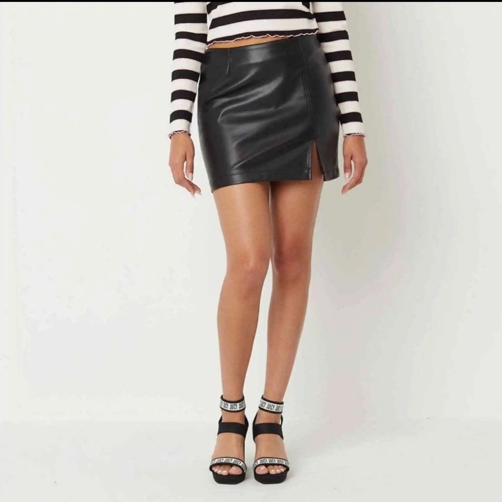 Juicy Couture pleather skirt